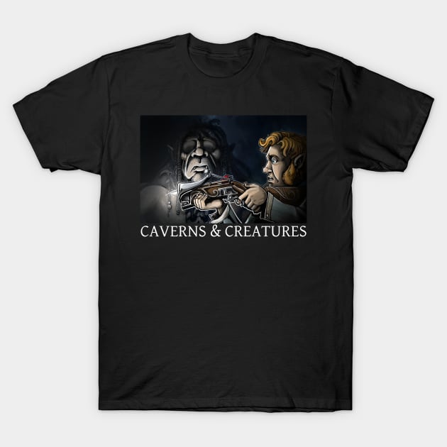 Caverns & Creatures: Grimlock T-Shirt by robertbevan